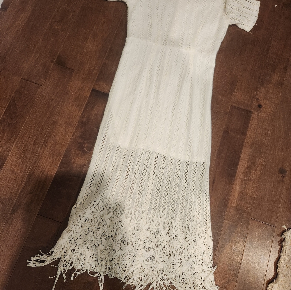 Crochet style book look midi dress( never worn)